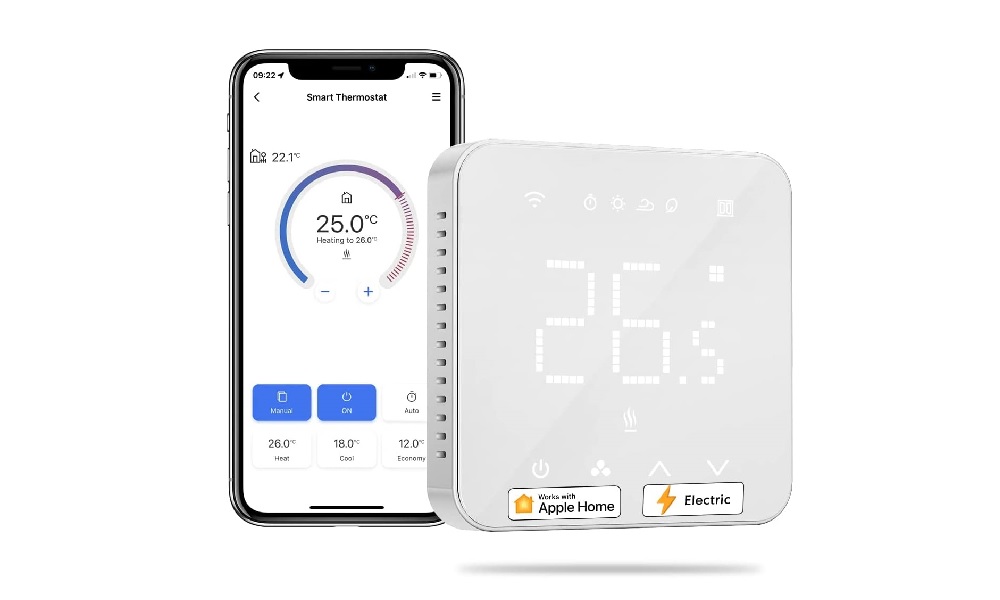 NETATMO Termostato inteligente y conectado de ahorro de energía, WiFi,  controla la calefacción de forma remota mediante la aplicación